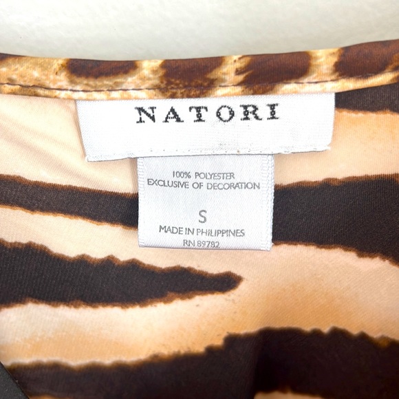 Natori cat print slip dress - Picture 3 of 4